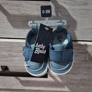Denim-Blue Infant Shoes (0-3M)